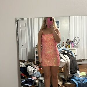 Pink formal dressess